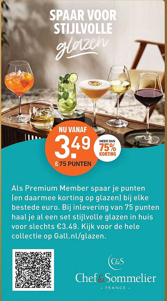 SPAAAR VOOR STIJLVOLLE GLAZEN