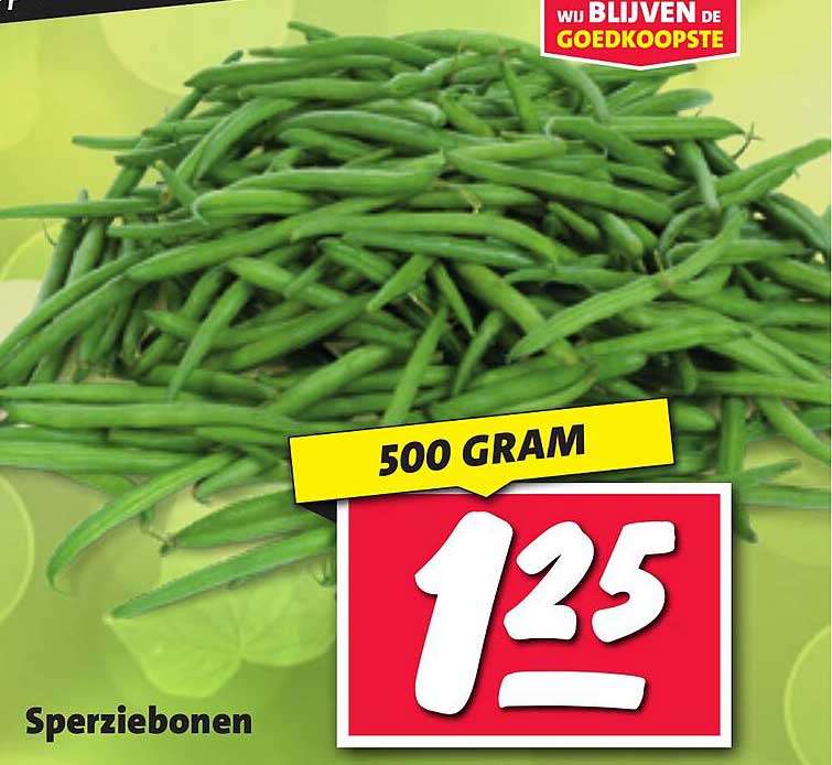 Sperziebonen 500 gram