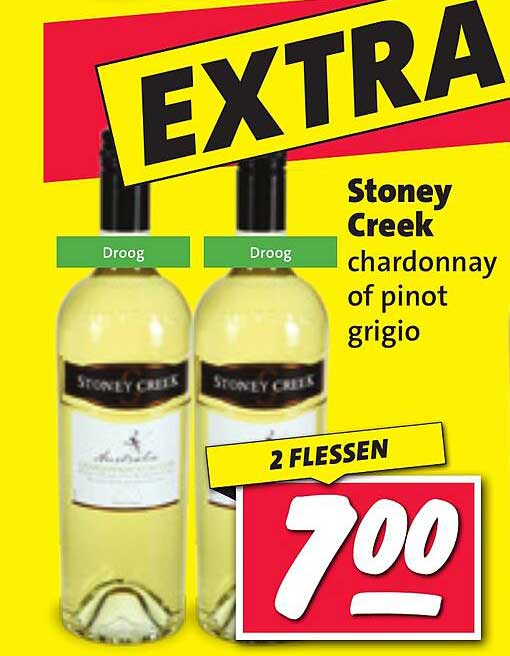 Stoney Creek chardonnay of pinot grigio