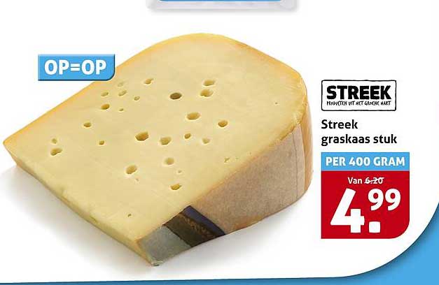 Streek graskaas stuk per 400 gram