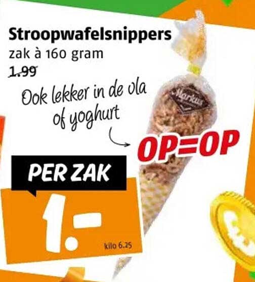 Stroopwafel Snippers zak à 160 gram