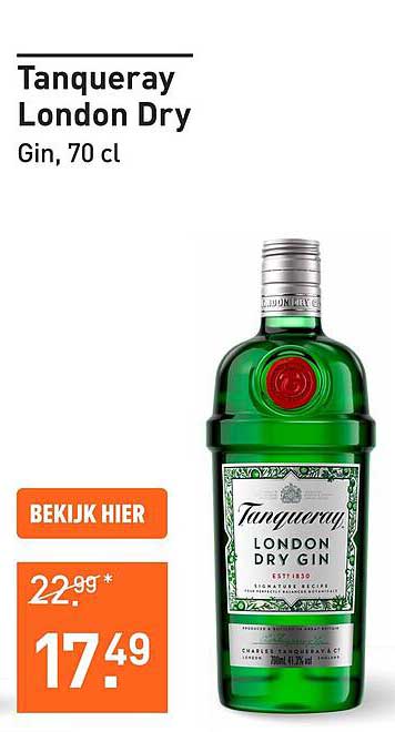Tanqueray London Dry Gin, 70 cl
