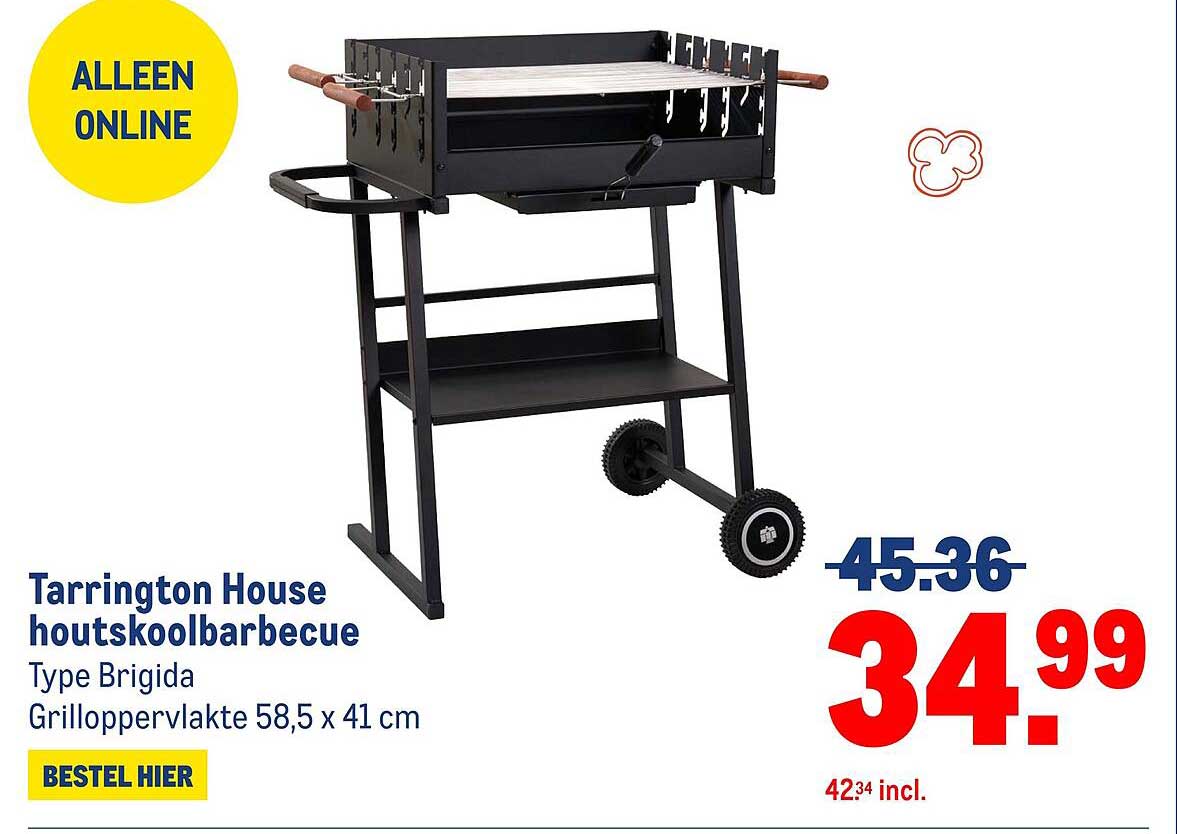 Tarrington House houtskooibarbeque Type Brigida
