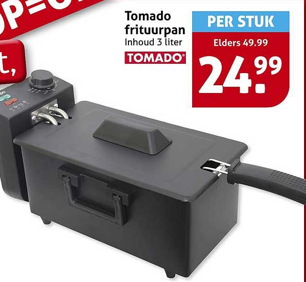 Tomado frituurpan Inhoud 3 liter