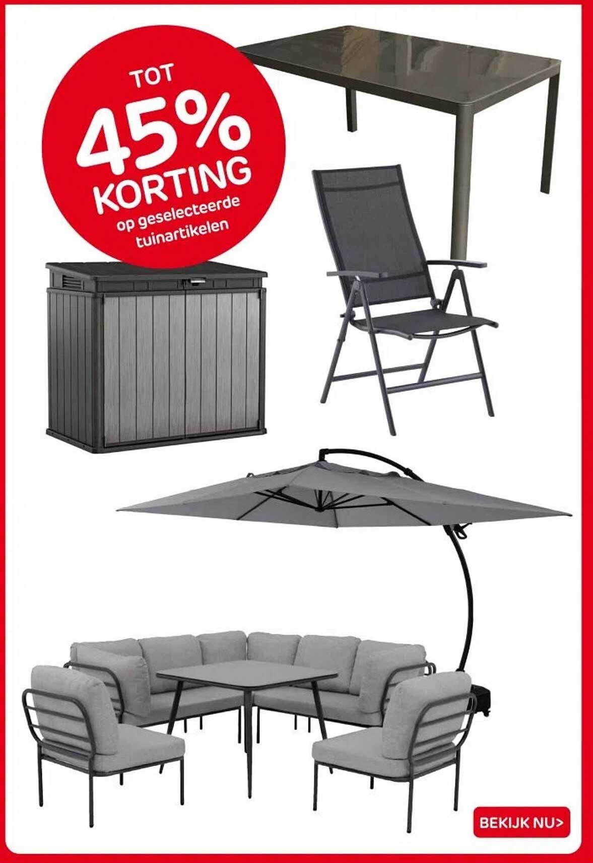 Tot 45% Korting op geselecteerde tuinartikelen