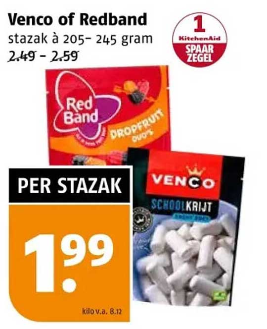 Venco of Redband stazak à 205-245 gram