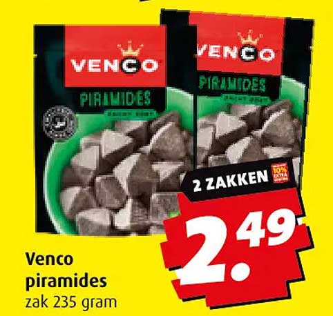 Venco piramides zak 235 gram