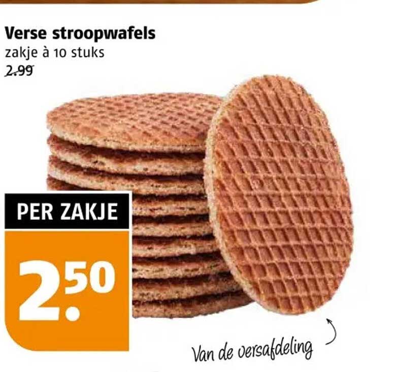 Verse stroopwafels zakje à 10 stuks