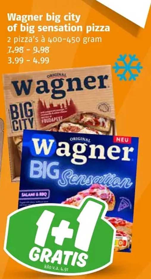 Wagner big city of big sensation pizza