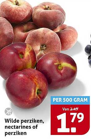 Wilde perziken, nectarines of perziken