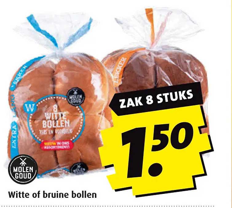 Witte of bruine bollen