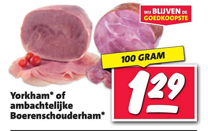 Yorkham* of ambachtelijke Boeren schouderham*