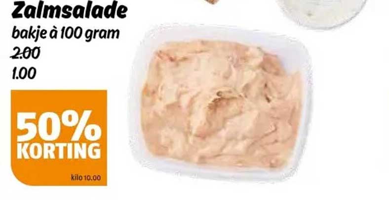 Zalmsalade bakje à 100 gram