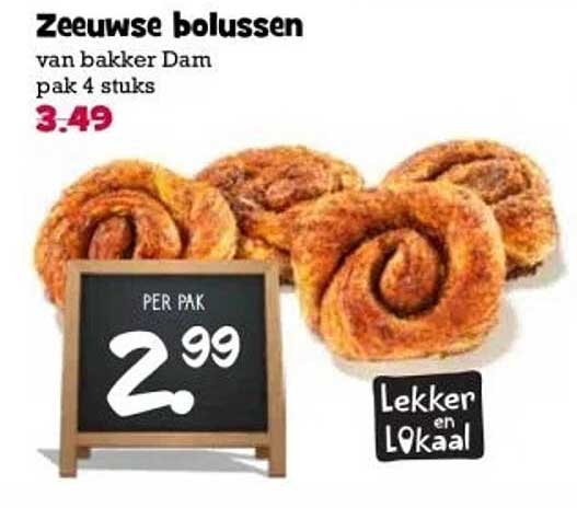 Zeeuwse bolussen van bakker Dam pak 4 stuks