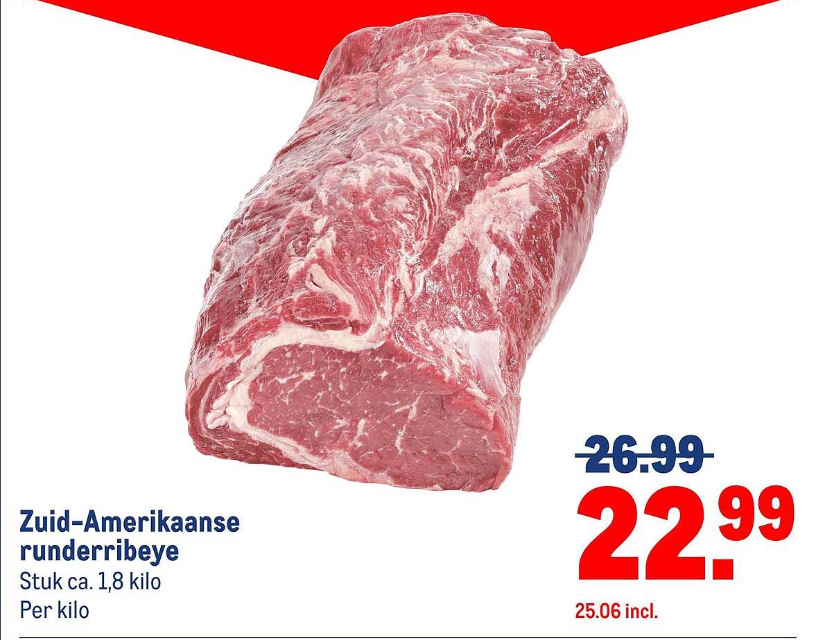 Zuid-Amerikaanse runderribeye