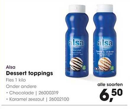 Alsa Dessert toppings