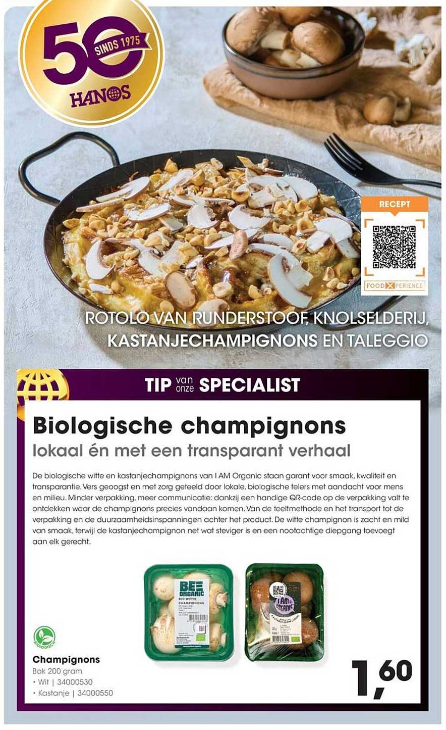 Biologische champignons lokaal én met een transparant verhaal