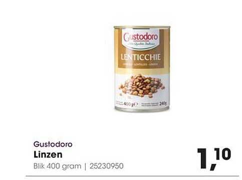 Gustodoro Linzen Blik 400 gram