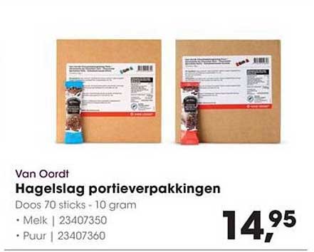 Hagelslag portieverpakkingen