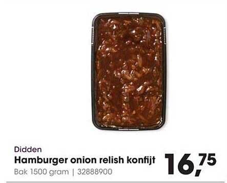 Hamburger onion relish konfijt