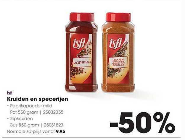 Isfi Kruiden en specerijen -50%
