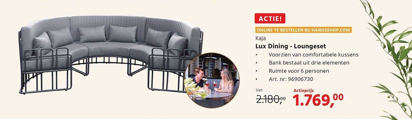 Kaja Lux Dining - Loungeset