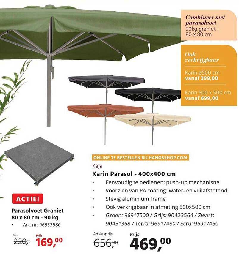 Karin Parasol - 400x400 cm