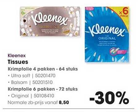Kleenex Tissues -30%