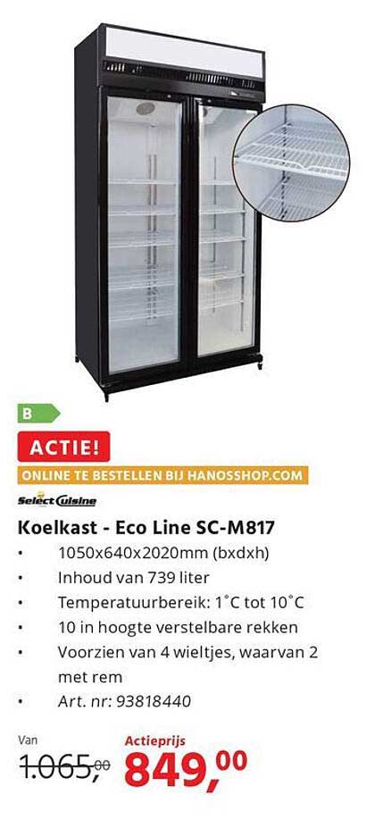 Koelkast - Eco Line SC-M817