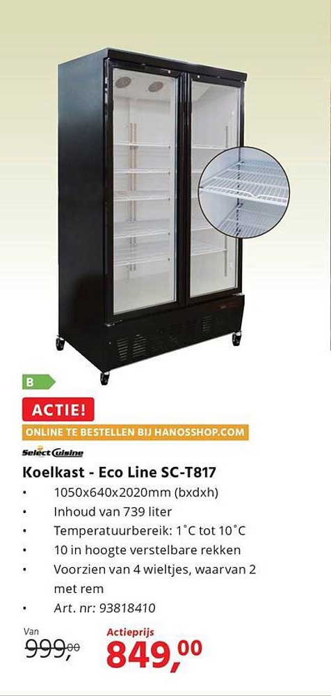 Koelkast - Eco Line SC-T817