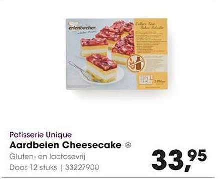 Patisserie Unique Aardbeien Cheesecake