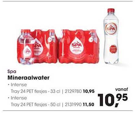 Spa Minaalwater Intense Tray 24 PET flesjes - 33 cl