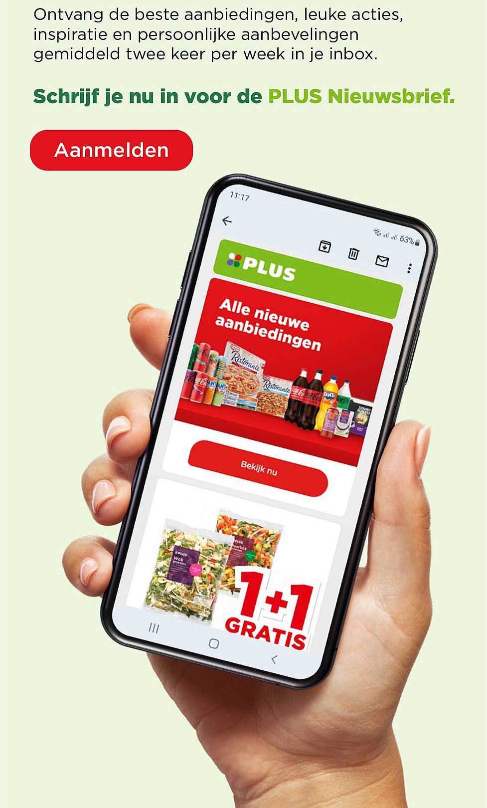 1 + 1 GRATIS op PLUS Wokgroenten