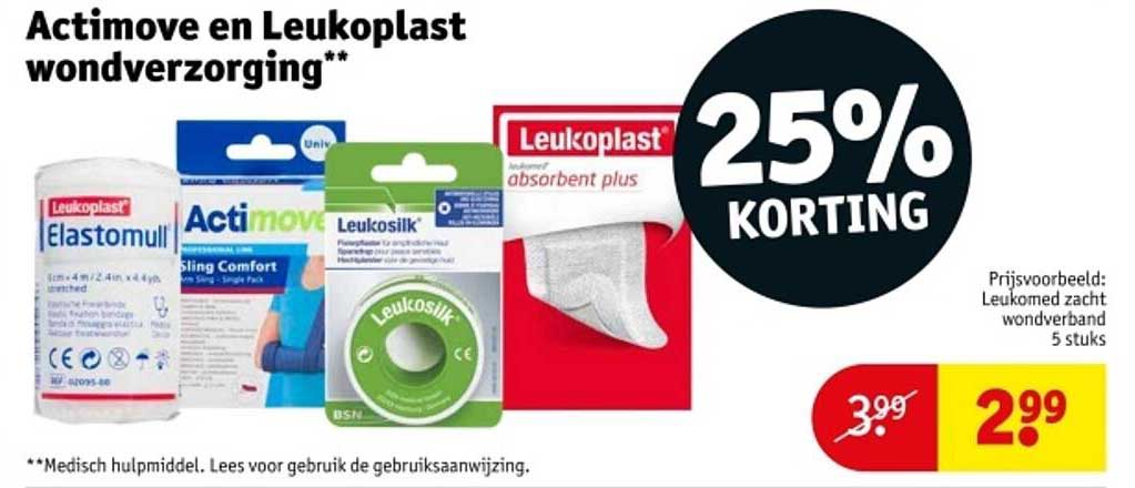 Actimove en Leukoplast wondverzorging