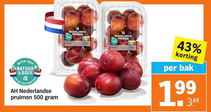 AH Nederlandse pruimen 500 gram