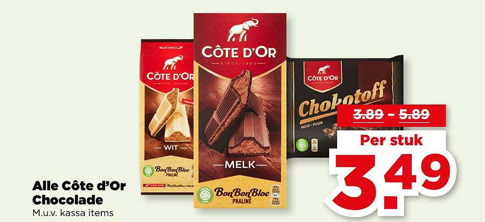 Alle Côte d'Or Chocolade