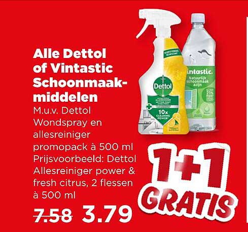Alle Dettol of Vintastic Schoonmaakmiddelen