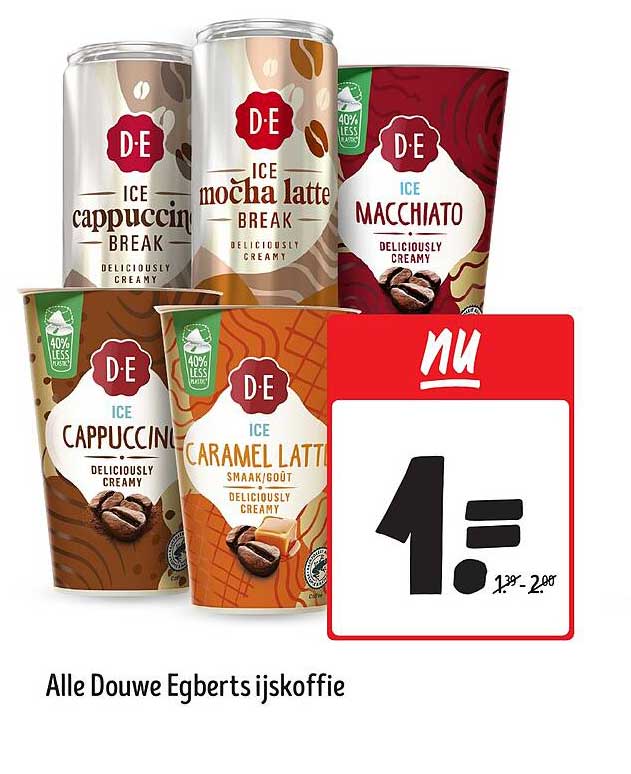 Alle Douwe Egberts ijskoffie