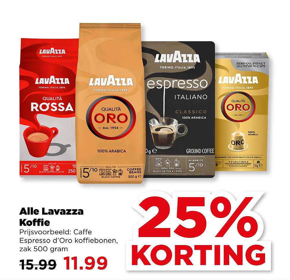 Alle Lavazza Koffie