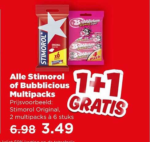 Alle Stimorol of Bubblicious Multipacks