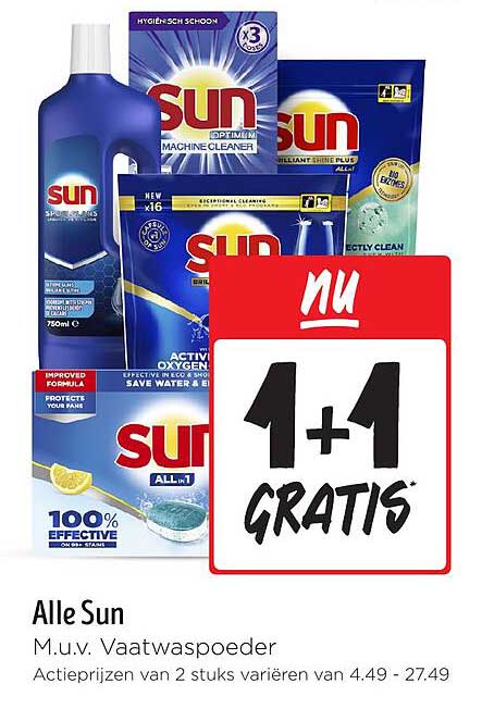 Alle Sun M.u.v. Vaatwaspoeder
