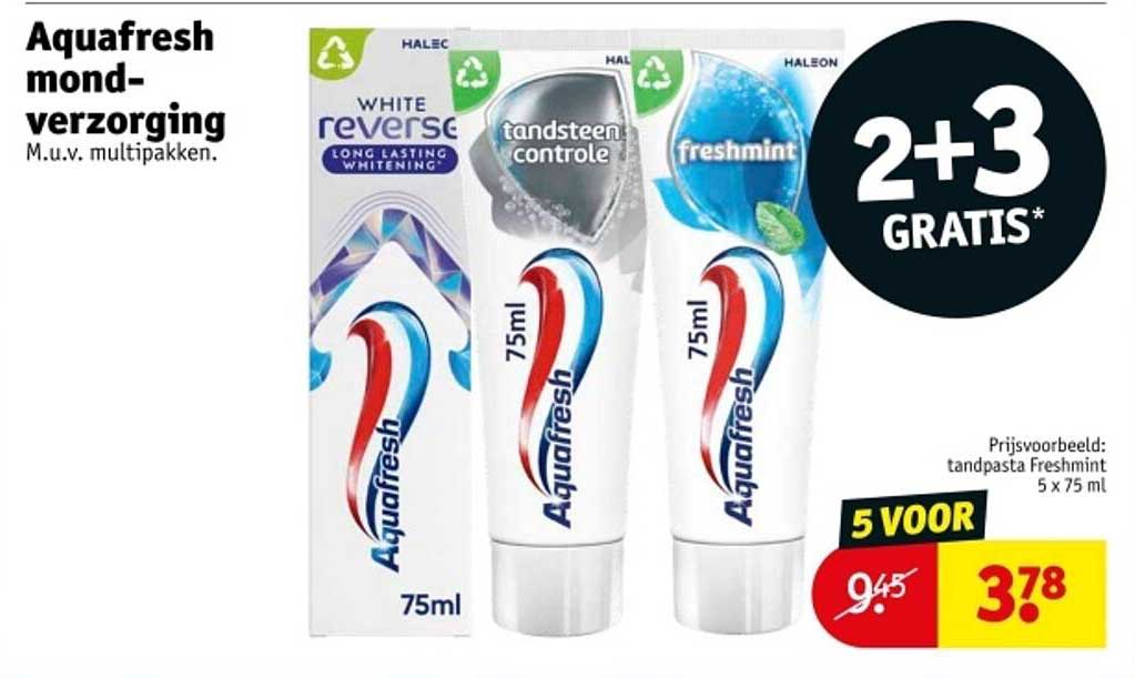 Aquafresh mondverzorging M.u.v. multipakken.