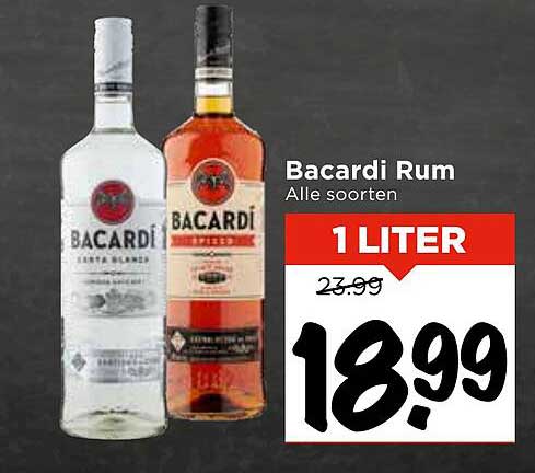 Bacardi Rum Alle soorten