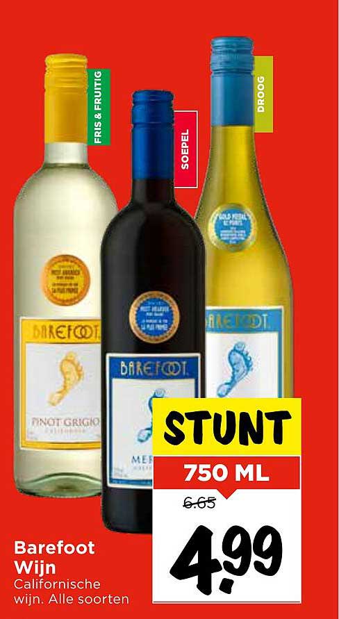 Barefoot Wijn 750 ML