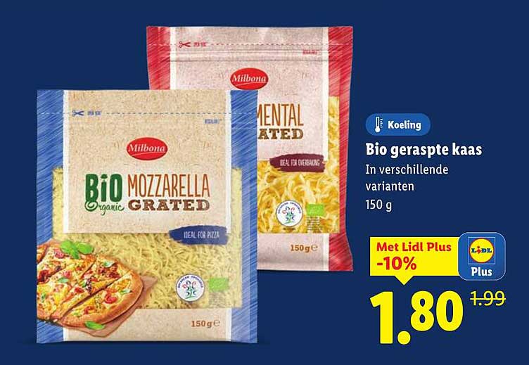 Bio geraspte kaas