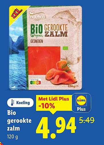 Bio gerookte zalm