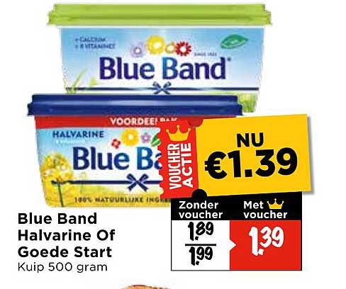 Blue Band Halvarine Of Goede Start Kuip 500 gram