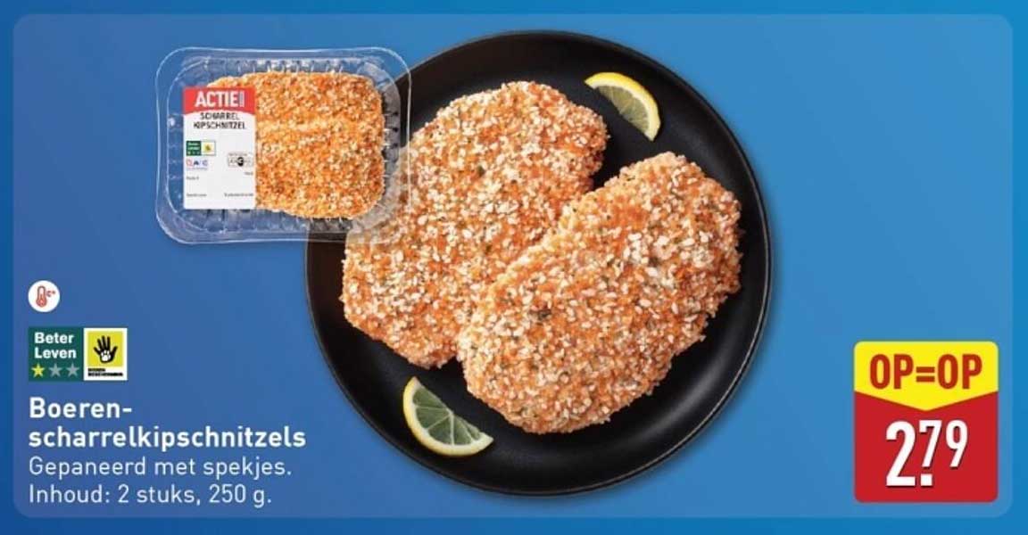 Boeren-scharrelkipschnitzels