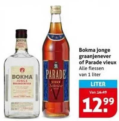 Bokma jonge graanjenever of Parade vieux