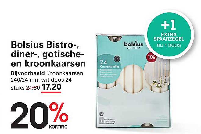 Bolsius Bistro-, diner-, gotische- en kroonkaarsen